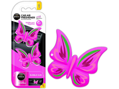 Odświeżacz powietrza AROMA FANCY SHAPES BUTTERFLY Bubble Gum